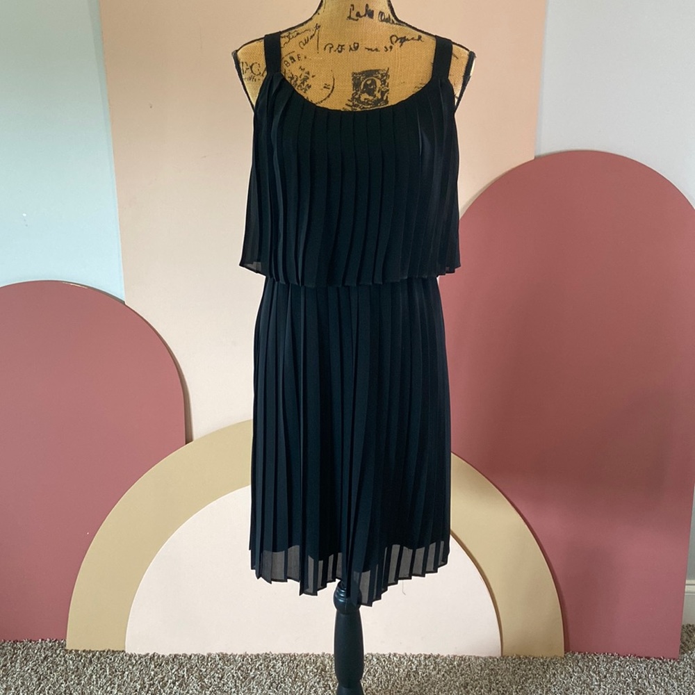 NY Collection Pleated Dress